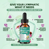 ANIANHAO Lymph System Support Supplement, Lymph Cleanse Detox, Liposomal Artichoke Lymphatic Drainage & Liver Repair Supplement with All Vitamins, 60ml