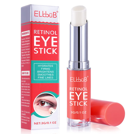 ELBBUB Retinol Eye Stick - Anti Wrinkle Eye Cream for Puffy Eyes, Dark Circles, Eye Bags, Crows Feet, Wrinkles, Reduces Wrinkles Saggy Skin Puffy Eyes