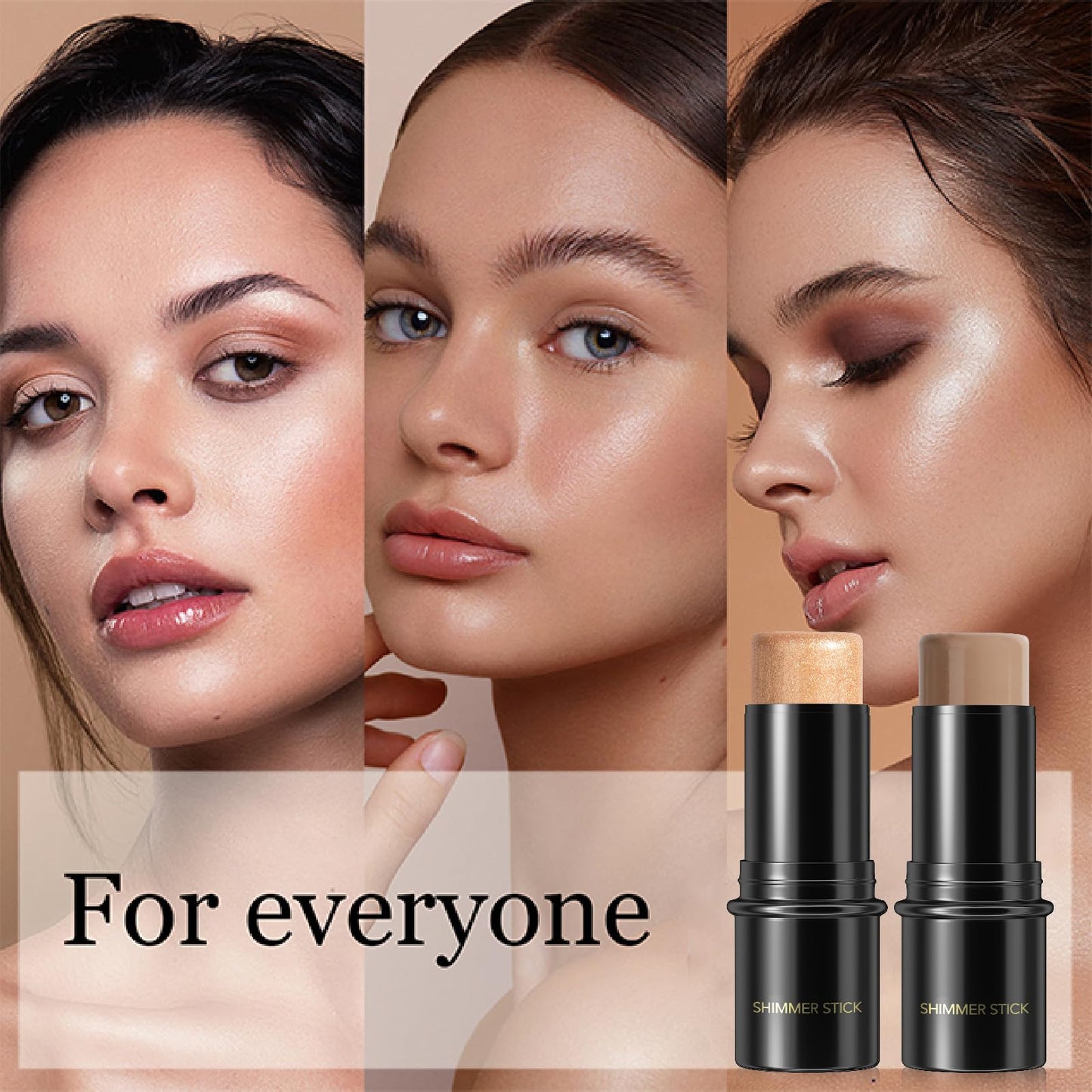 YUYUE-YY Bronzer Makeup Contour Stick, Highlighter Contour Bronzer Wand, Face Brightens Contour Stick for Long-Lasting & Waterproof. Face Make-up & Body Contour Highlight Makeup Illuminator for Daily Wear(10#)