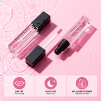 Siyinzu 2PCS Pink Lip Serum Plumper,Pink Tinted Lip Balm,Pin-k Lip Serum,Instant Lip Plumping Gloss,Pin-k Lip Plumper to Reduce Fine Lines,Clear Lip Gloss,Color Changing L-ip Gl-oss,Nourishing Repair Li-p Oil