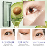 RUICHING Avocado Eye Cream for Dark Circles and Puffy Eyes, Moisturizing Under Eye Cream, Eye Tightener Serum, Anti Aging Anti Wrinkle Reduce Fine Lines, Brightening Eye Repair Cream
