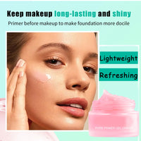 DMQ Water Based Primer,2PCS Invisible Pore Face Primer,Hydrating Makeup Primer for Dry Skin,Primer Foundation Base,Colour Corrector & Smooth Skin Tone,Primer Skin Moisturizer,Pore Minimizer Primer-2PCS