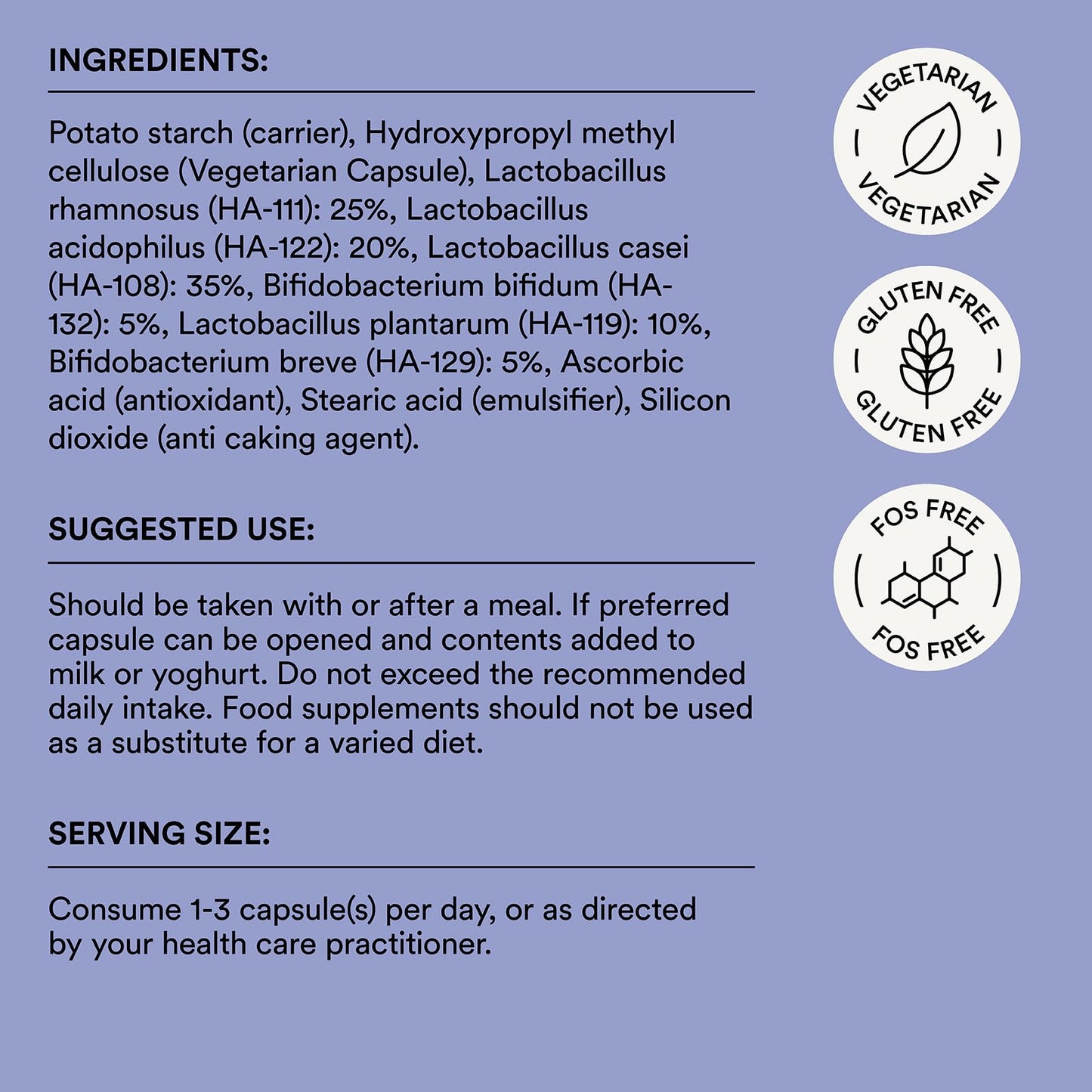 Udo's Choice High Strength Probiotics for Adults – Adults Blend – 17 Billion CFU – 6 Gut-Specific Strains – Daily Microbiotics for Digestive Balance & Bowel Health – 30 Vegecaps – FOS & Gluten Free