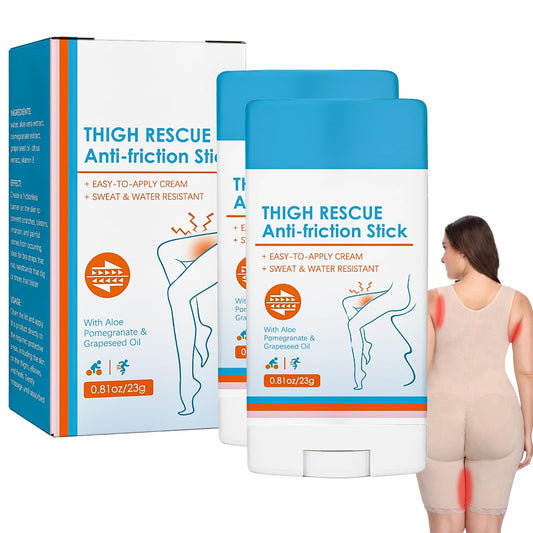 KDJXZ Anti Chafing Cream 2 PCS Anti Chafe Stick Chafing Stick Anti-Chafing Gel Waterproof Chafe Stick Anti Chafe Balm, Anti Friction Stick for Heel, Lower Arm, Thigh, Legs, Skin Protection - 23g