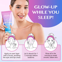 ZTSMSWY Collagen Night Wrapping Mask,Overnight Sleeping Mask for Delivers Deep, Lasting Hydration,Peel Off Face Masks,Korean Skincare