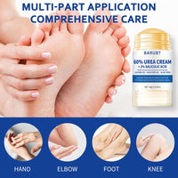 HERBINSOLS 2Pcs Urea Foot Cream - Urea Cream 60 Percent For Feet Plus 2% Salicylic Acid - Cracked Heel Repair Cream - Foot Cream For Calluses And Dry Hard Skin - Urea Moisturiser For Hand Foot Care