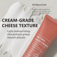 HERBINSOLS Retinol Hand Cream - Firming Anti-Aging Hand Lotion - Retinol Moisturizer Cream for Dry Cracked Hands - Relief Intense Moisture Hand Cream Balm for Women Men,Hand Care & Protects Skin