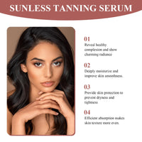 ExcellaElite 2 Pcs Sunless Tanning Drops, Body Face Tanning Drops to Naturally Boost Melanin for Men and Women to Enhance the Natural Skin Tone of the Body and Face