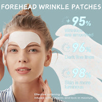 Cureluxe 20 Packs Forehead Wrinkle Patches - Face Wrinkle Patches - Anti Wrinkle Patches with Aloe, Collagen Hyaluronic Acid - Forehead Stick for Facial Lines Remover (2 Boxes)