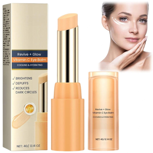 SEMECOMER Vitamin C Eye Cream Stick – Anti-Aging Eye Cream For Dark Circles and Puffy Eyes, Cooling Hydrating Balm for Puffy Eyes & Eye-Bags, Firming Glow Revival for All Skin Types. Portable & Easy to Apply