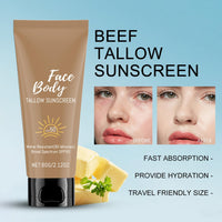 Lumiter Tallow Sunscreen SPF 50+ Broad Spectrum, Face Body Sunscreen, Beef Tallow Skincare, Water Resistant, 60g