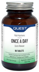 Quest - Once A Day Multivitamins and Minerals Supplements. Daily Vitamins for Men & Women to Support and Boost Overall Well Being. Vitamins C, D, B, Iron, Magnesium, Zinc and More (90 Tablets)