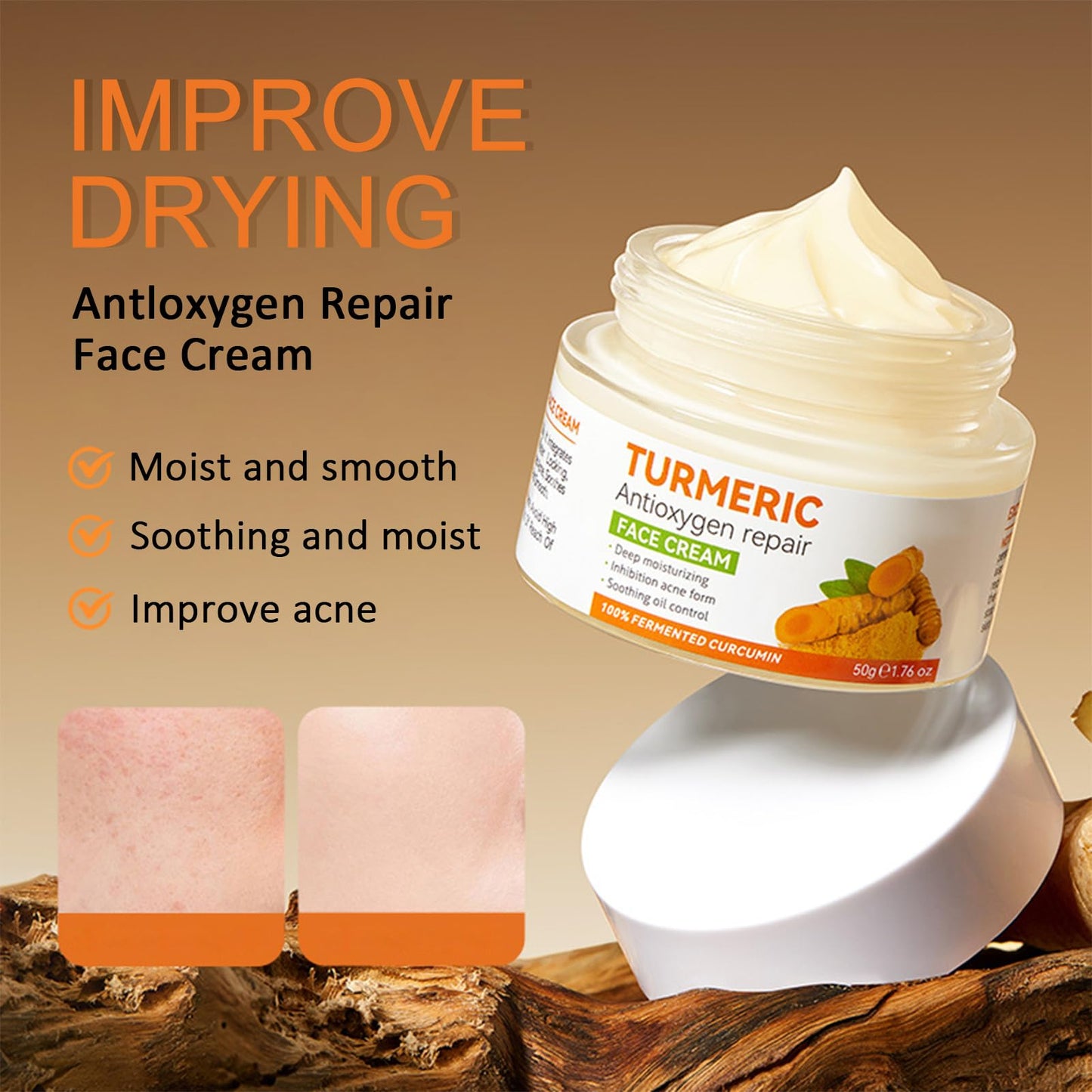 ThamGlow Turmeric Face Cream For Women, Pigmentation Removal Cream, Dark Spot Remover For Face – Hydrating Calming Formula, Soothes Redness, Balances Oil, Nourishes Dry & Sensitive Complexions