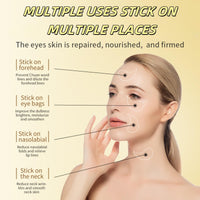 GUOUURR 24K Gold Collagen Eye Patches for Puffy Eyes & Dark Circles Treatment - 30 pairs Hydrating Anti-Aging Skincare Masks, Revitalizing Brightening Under Eye Care