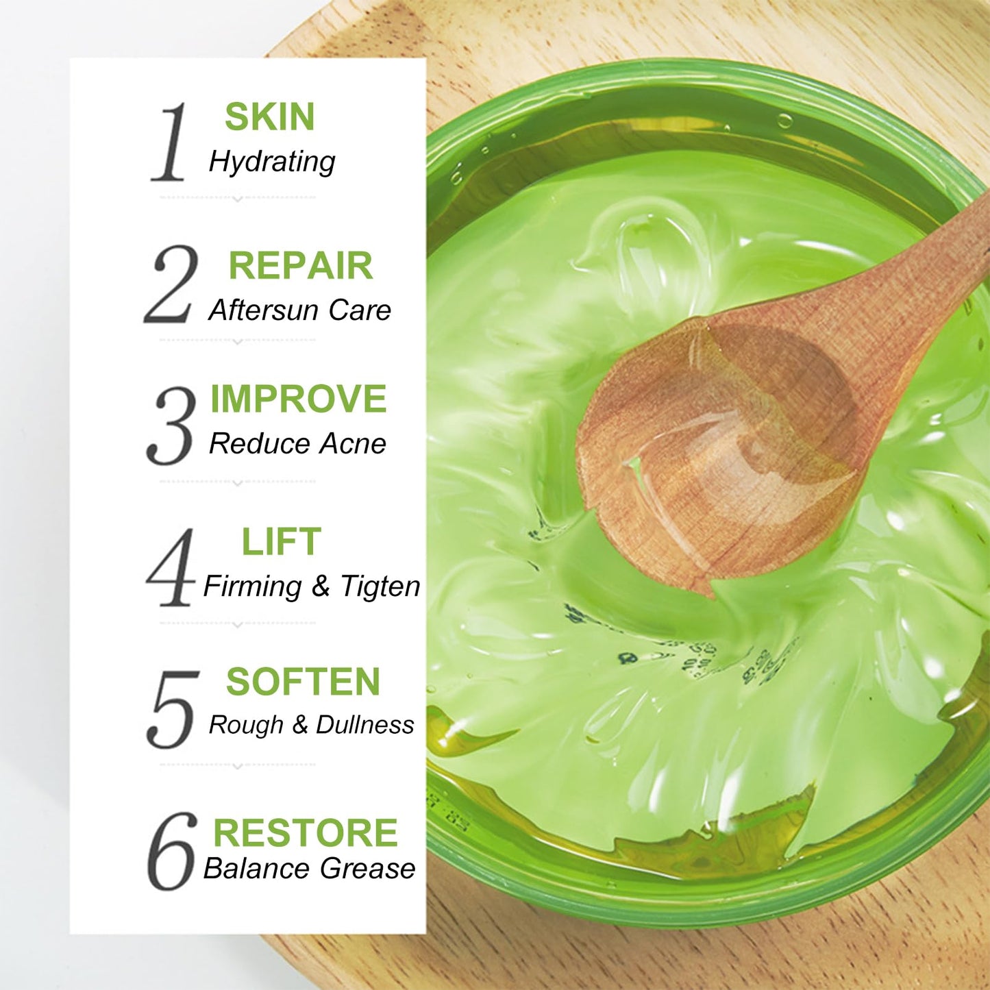 300ml Organic Aloe Vera Gel, 98% Pure Aloe Vera Gel For Face & Body, Aloe Vera Moisturiser For Hydrating & Smoothing Skin, Aloe Vera After Sun Gel, For For Dry Skin, Sunburn, Acne, Repair