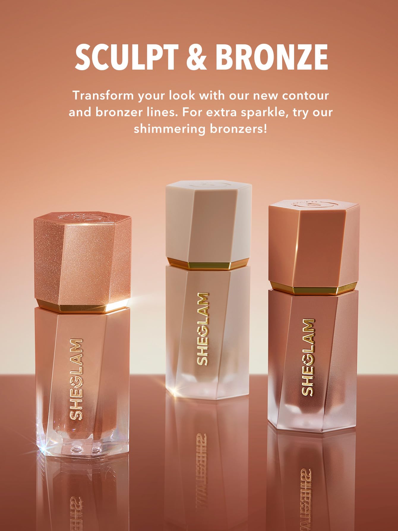 SHEGLAM Sun Sculpt Cool Toned Liquid Contour Stick Long Lasting Cream Bronzer Makeup - Earthy Sepia