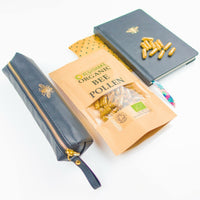 Organic Bee Pollen HPMC Capsules 1000mg B-Complex Vitamins B1 B2 B9 C E and Copper Vegan Halal Kosher (60 Capsules)
