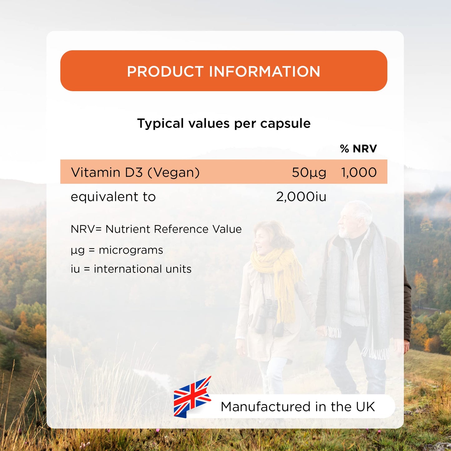healthspan Healthspan Vegan Vitamin D3 50 Plus | 180 Capsules | 50 Micrograms of Vitamin D | Healthy Muscle, Bones & Teeth | Immune Support