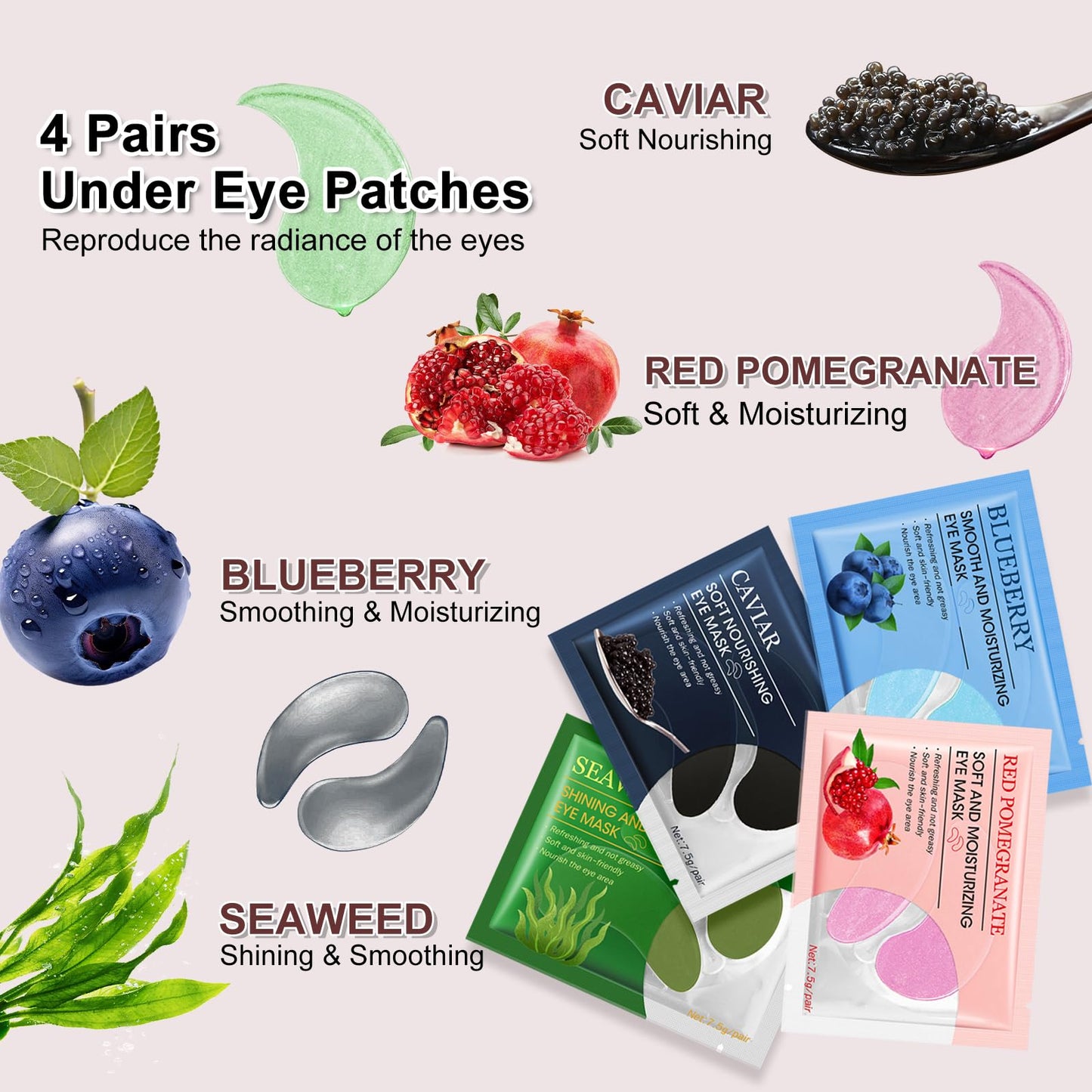 Shefave 28-Piece Face Masks Skincare Set – Hydrating Facial Sheet Mask, Lip & Eye Mask, Preppy Stuff Face Mask Set For Glowing Skin – Girls Party Bag Fillers, Pamper Gifts For Women