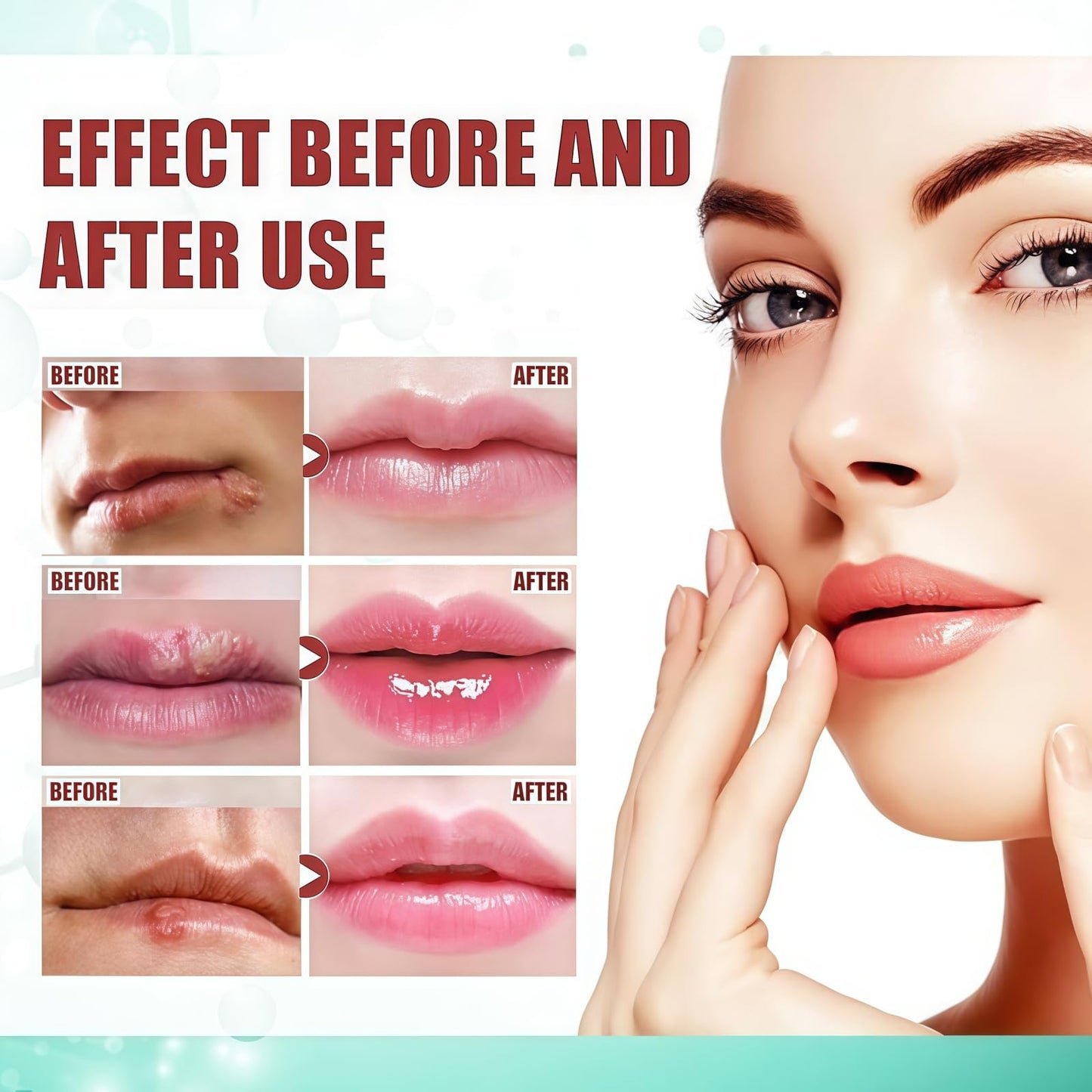 Fankayi Cold Sore Treatment Cream,Co/ld So/re Cream for Lips,Rapid Relief for Cold Sores,Mouth Ulcer Treatment for Adults,Mouth Ulcer Treatment,Mouth Th-Rush Cure for Adults,Coldsore Cream for Lips