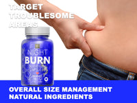 MetaSuperfoods Night Burn Liposomal 120 Capsules for Women and Men 60 Days Supply | Vegan | Size Management | 50% More Than Other Brands High Strength Supplement