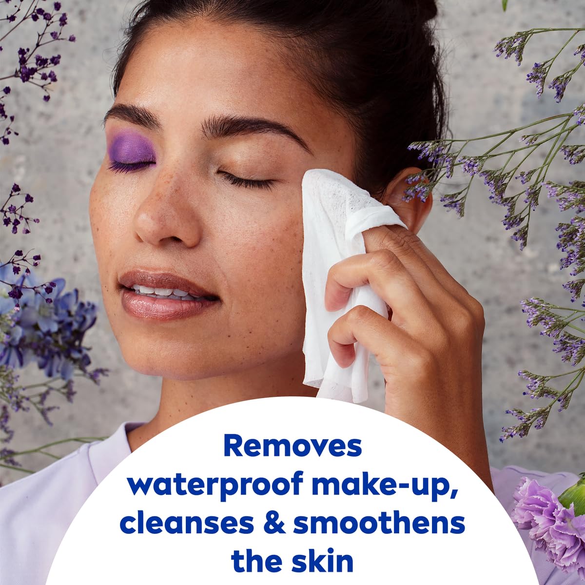 NIVEA Biodegradable Cleansing Wipes Sensitive Skin, Wipes from 100 percent Plant Fibres, Sensitive Make-Up Wipes, Face Wipes Makeup Remover, 25 Count (Pack of 1)