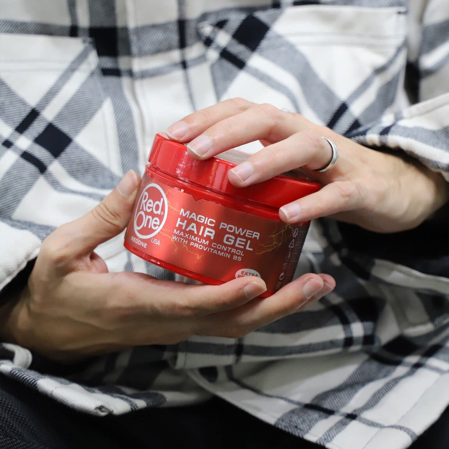 RedOne Magic Power Hair Gel 450ml | With Provitamin B5 | Extra Protein | Ultra Hold | Shine Hair Gel | Strong Holding Effect | Maximum Control