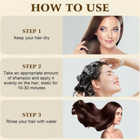Polar Hair Dye Shampoo,3-In-1 Sham/poo for Color Treated Ha/ir,Instant D/ye Sha/mpoo,H/air Colour Sh/ampoo for Women Grey Ha/ir Coverage,Home Hair Dy/e Pure Plant Extract,Anti Grey Shampoo(Dark Brown)