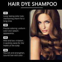 SingHao Polar Hair Dye Shampoo,Black Hair D/ye Shampoo 3 in 1 for Gray Hai/r,Nova Hair D/ye Sh/ampoo,Ha/ir Care Instant Dy/e Sha/mpoo,3 in 1 Instant Ha/ir D/ye Sha/mpoo,Semi-Permanent Gray H/air CoverageBlack