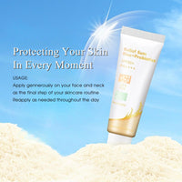 TBeautfave Rice Sunscreen SPF 50+, Relief Sun Rice + Probiotics SPF 50 + Sun Cream, Moisturizing Suncream Factor 50 for Face Body, Korean Sunscreen for Dry Sensitive Skin, No White Cast, 50ml