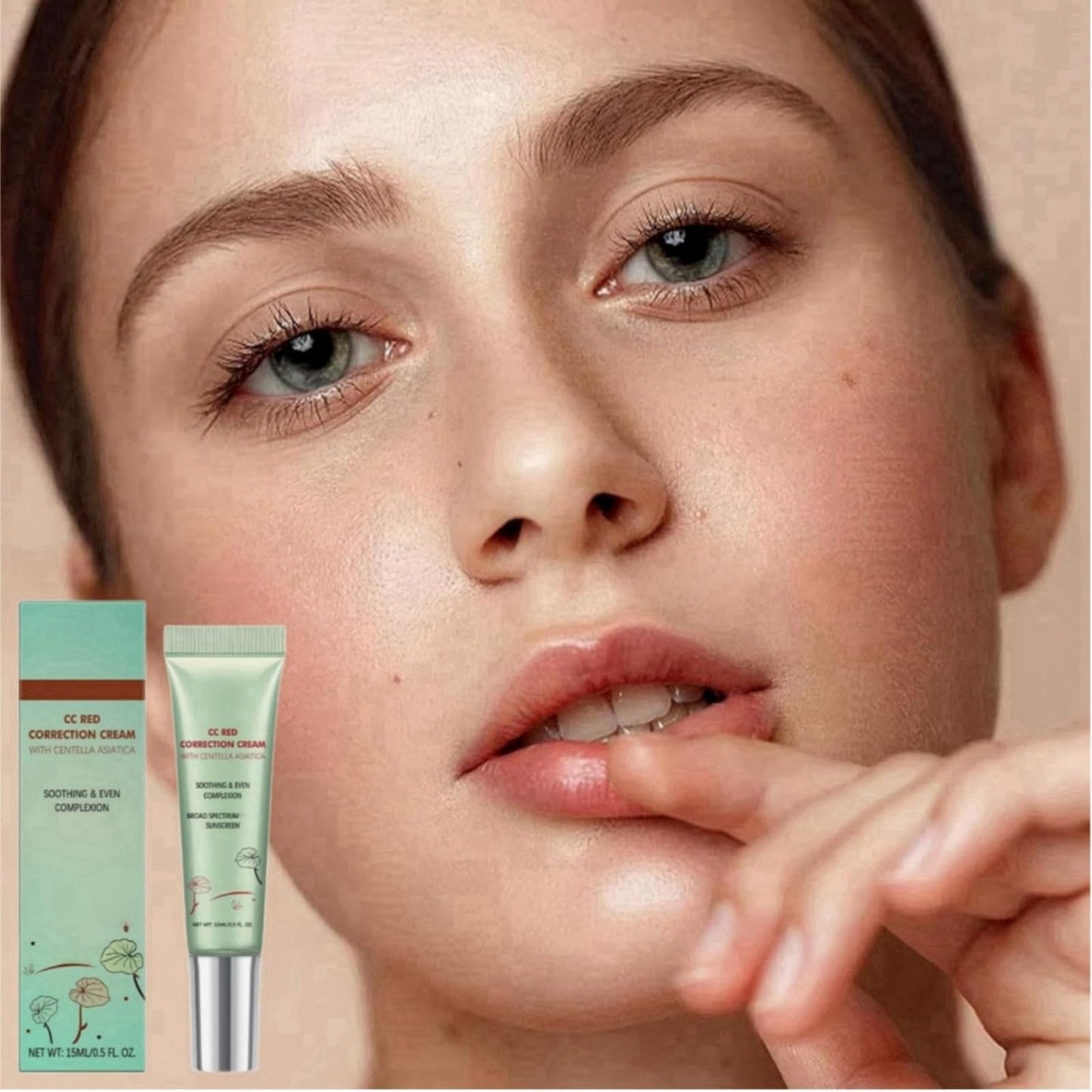 Haiyox CC Cream,CC Red Correct,Colour Corrector,Anti Redness Cream For Face,Anti Redness Cream,Colour Correcting Cream,Green Concealer For Redness,Redness Reducing Face Cream,Anti Redness Tinted Moisturiser