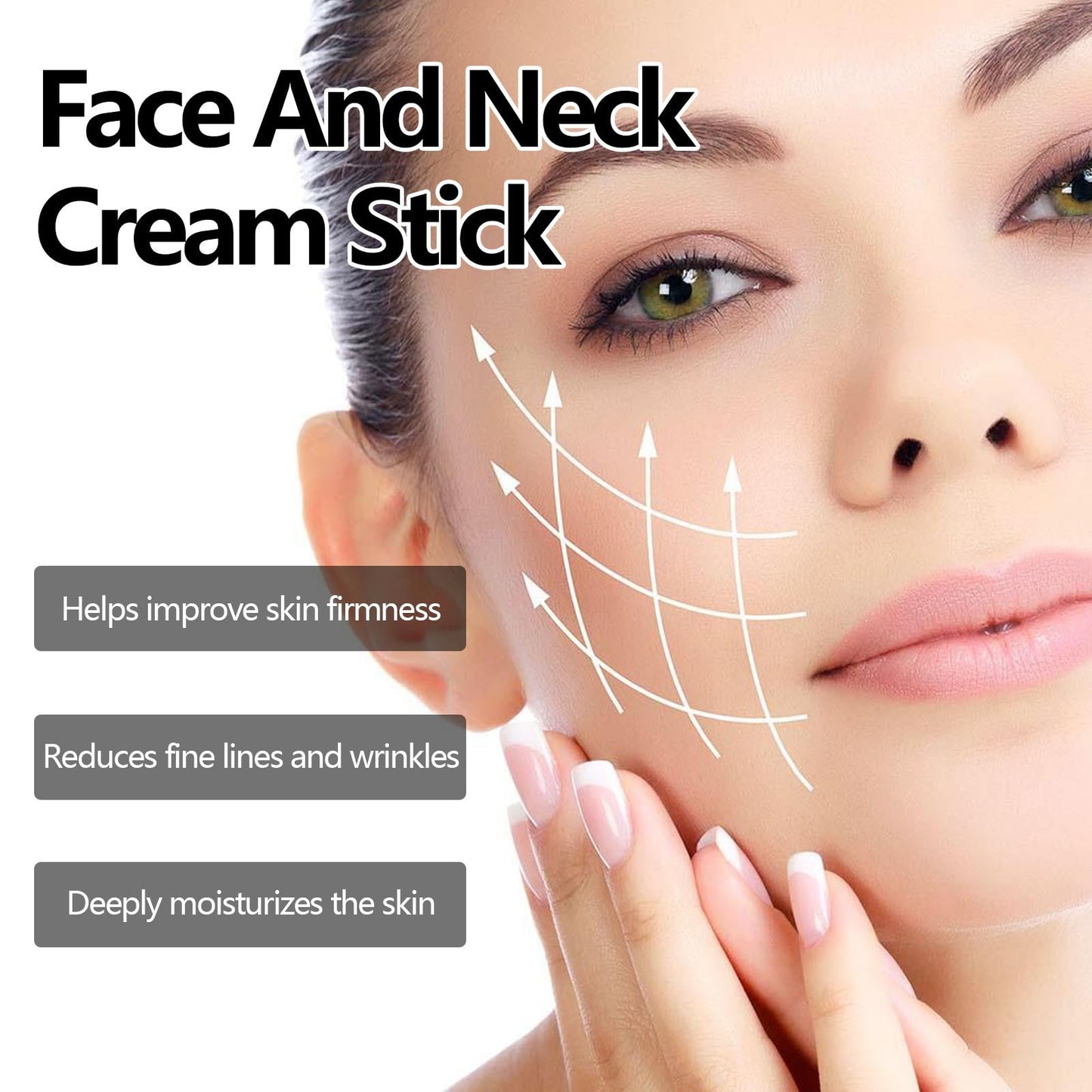 Turmeric & Vitamin C Face and Neck Firming Cream Stick, Hydrating and Brightening Skincare Balm, Smooths Wrinkles, Tightens and Lifts for Youthful-Looking Skin (1pcs)
