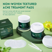 ANAiRUi Salicylic Acid Pads, Exfoliating Face Pads with Witch Hazel, Vitamins B5 & E, Resurfacing Facial Pads for Cleansing Breakouts & Blackheads, Acne & Blemishes, 80 Pads