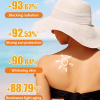 OuXing Non Nano Sunscreen Balm,Beef-Tallow Sunscreen Balm,Natural Tallow Sun Cream for Face & Body,Natural Non Nano Sun Cream,SPF50 Suncream,Beef-Talow and S-un Balm,Tal-low Fac-e Cre-am,Fa-ce Su-n Crea-m
