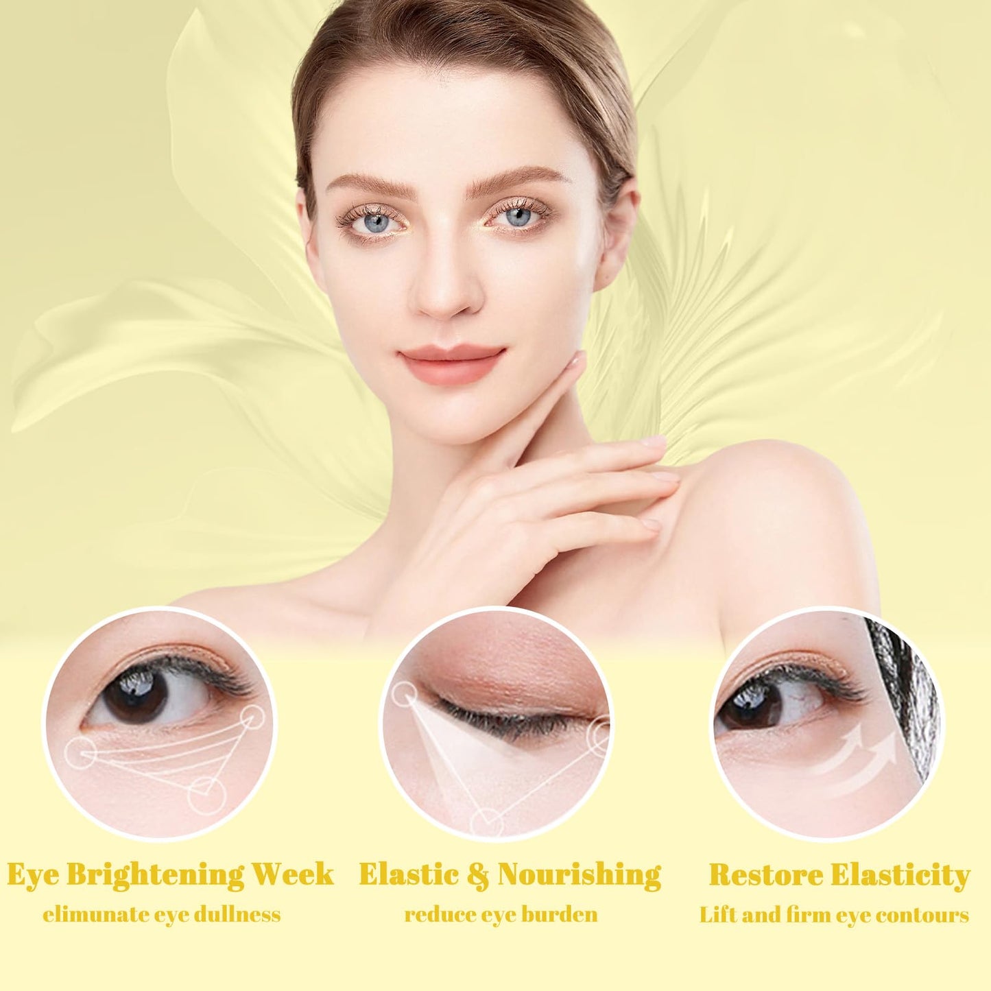 Generic Eye Cream with Collagen, Skin Tightening Cream for Face, Microneedling Serum & Wrinkle Filler, Deeply Moisturizes & Firms Eye Area, Reduces Dark Circles & Puffiness, Lightweight (Eye Cream*1)