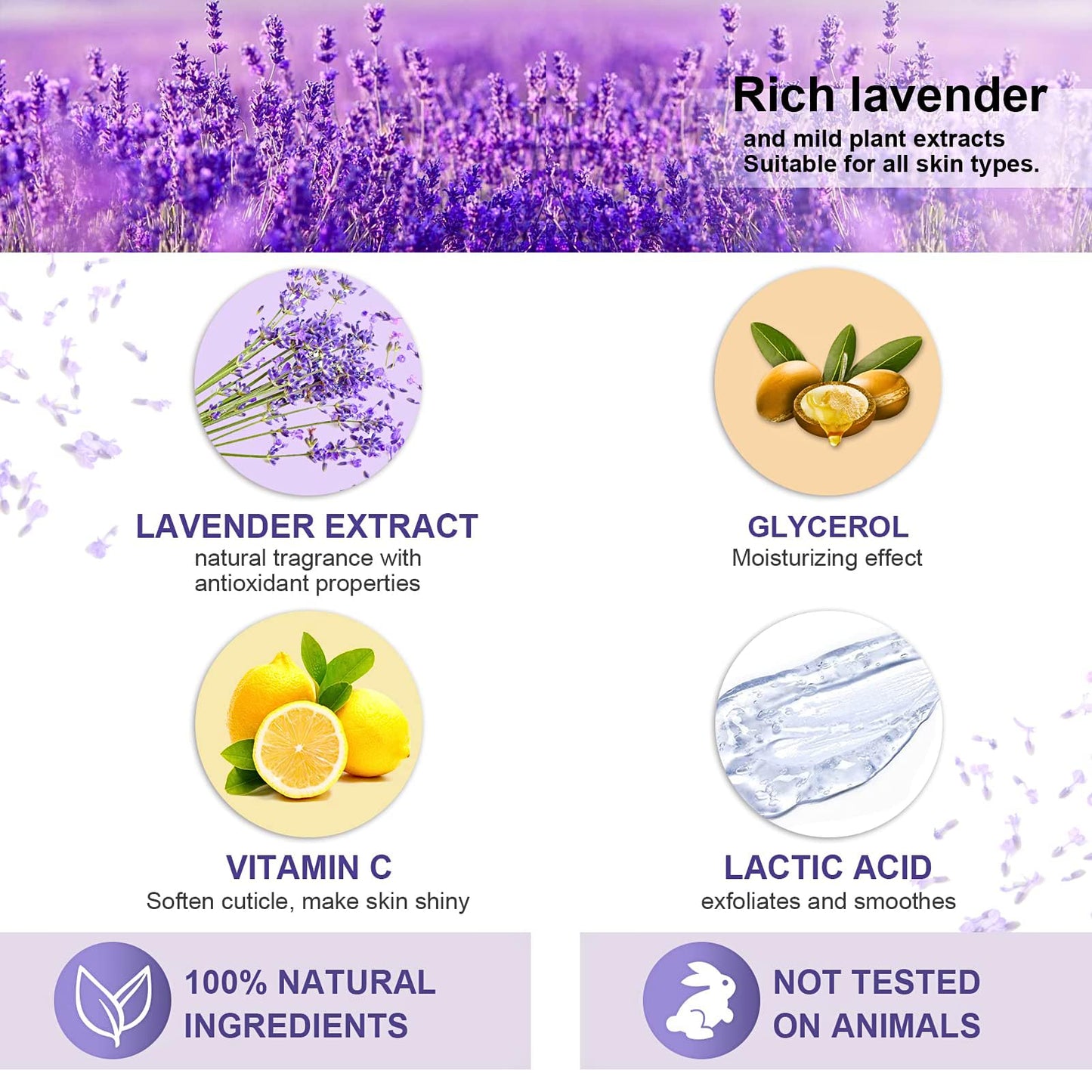 IZBEAUVO 3 Pairs Foot Peel Mask for Hard Skin, Exfoliating Foot Peel Mask, Callus Remover for Feet, Foot Moisturiser Socks for Foot Care, Cracked Heel, Dead & Dry Skin, Foot Mask for Women & Men - Lavender