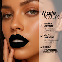 SHEBEEDO 3PCS Black Face Paint Stick, Sweat Proof & Water-Resistant Body Paint,Easy to Color Halloween Long-Lasting Black Lipstick, Ideal for Sports & Makeup with Face Paint Sticks