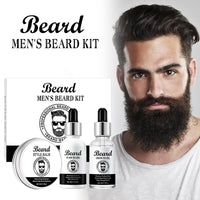 Men's Beard Grooming Kit with Shampoo, Oil, Balm - Complete Beard Care Set for Growth, Moisturizing, Styling - Valentine's Day, Father's Day, Birthday gifts - Complete beard care for men