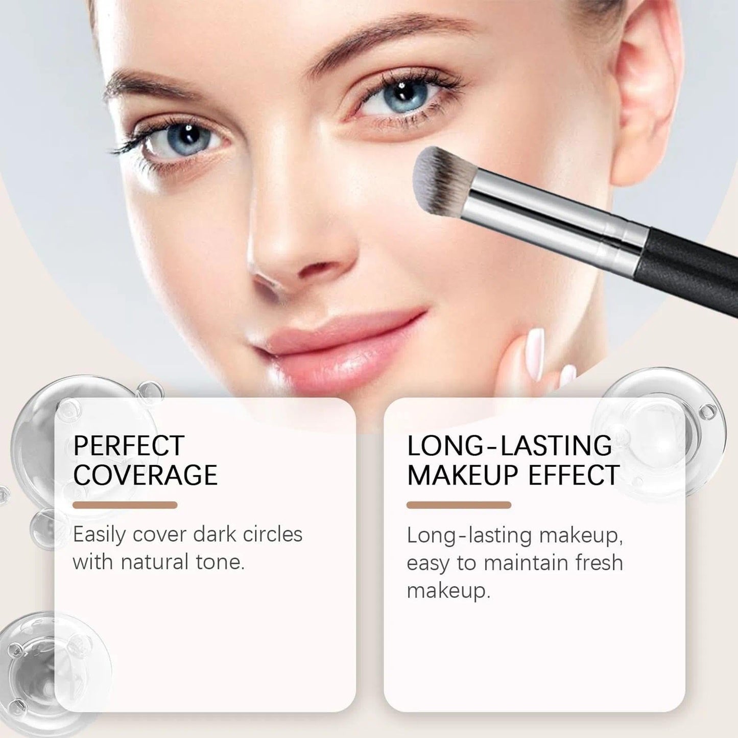 OunTechGlory Dark Circle Correcting Concealer in Light Pink Vegan Cream - Cruelty-Free Makeup
