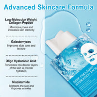 Lxitian Collagen Face Masks Skincare, Collagen Mask with Hyaluronic Acid,Hydrogel Collagen Mask Overnight Face Mask,Real Deep Hydrating Face Mask,Pore Minimizing,Firming Anti Wrinkle Aging Lifting,Deep Repair