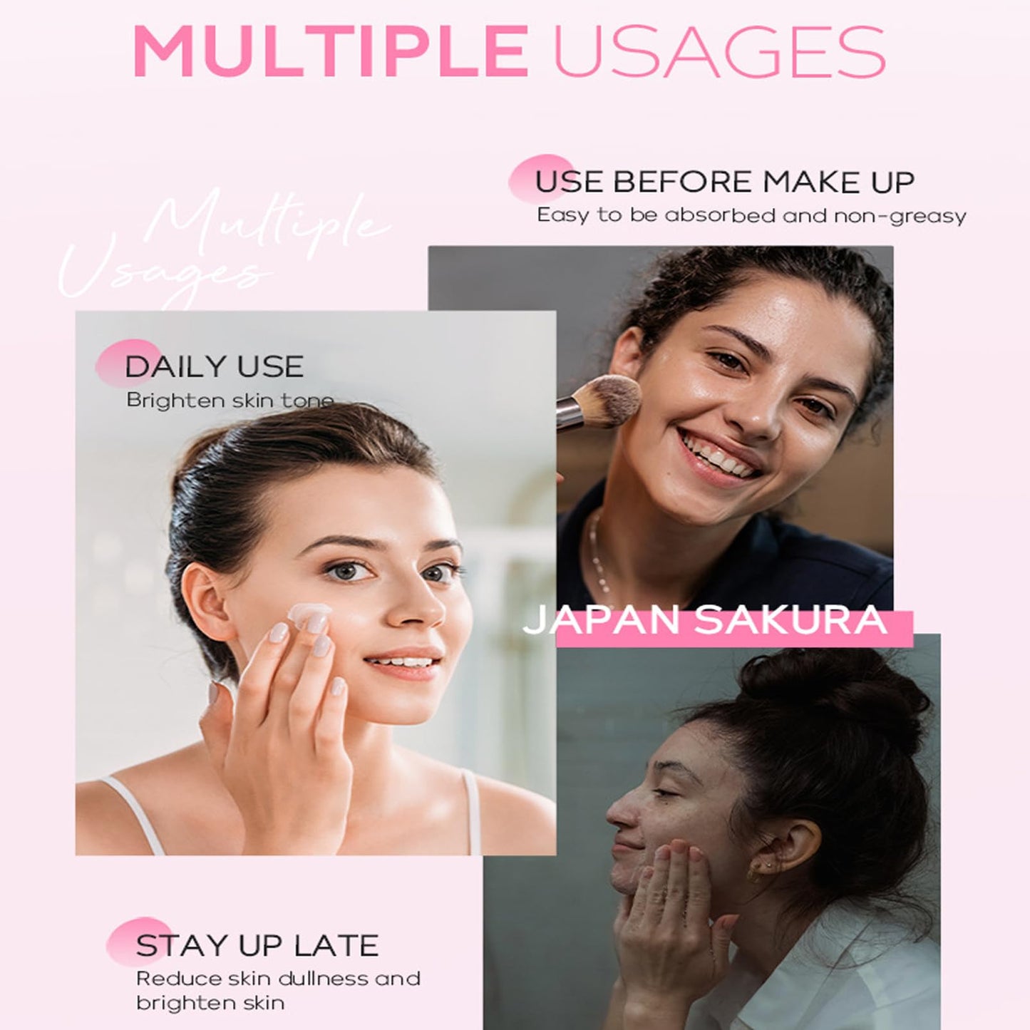 DMQ 12pcs Skincare Gifts Set For Teenage Girls,Cherry Blossom Skincare Sets,High Moisturize Sakura Skincare Gift for Women, including Cleanser,Hydrosol,Serum,Cream,Eye Cream,Mask,Lip Mask,Mud Mask