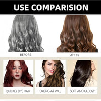 Generic Polar Ha/ir Dye Shampoo,Hair D/ye Shampoo,Instant Hai/r Dy/es Shampo/o,H/air Color Shamp/oo 3 In 1,Natural Plant Ha/ir D/ye Sha/mpoo,Colour Sh/ampoos Cover Grey Hairs#Dark Brown