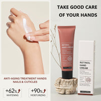 HERBINSOLS Retinol Hand Cream - Anti Aging Hand Cream - Hand Repair Cream Firming & Moisturising - Retinol Moisture Intensive hand cream for Very Dry Hands, Care for Skin, Nails & Cuticles