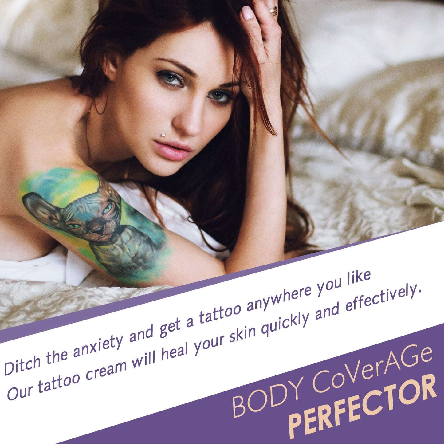 KKwoter Waterproof Cover Cream, Conceal Spider Veins, Tattoos, Scars - Leg & Arm Make-Up, Foundation - 1 Piece