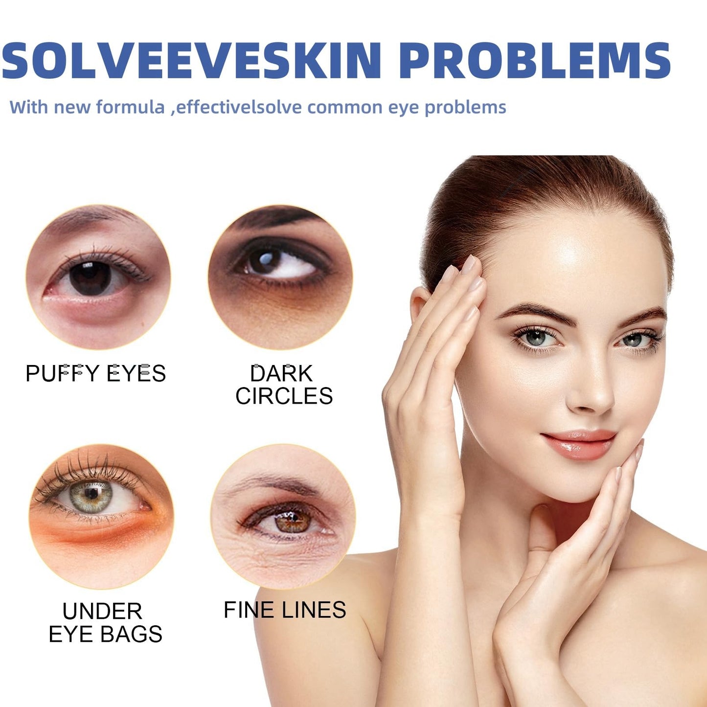 Seagrill Anti Wrinkle Serum,Collagen Boost Anti-Aging Cream,Eye Cream for Dark Circles and Puffy Eyes,Anti Wrinkle Essence,Collagen Firming Serum,Eye Bags Remover,under Eye Cream,Firming Eye Cream