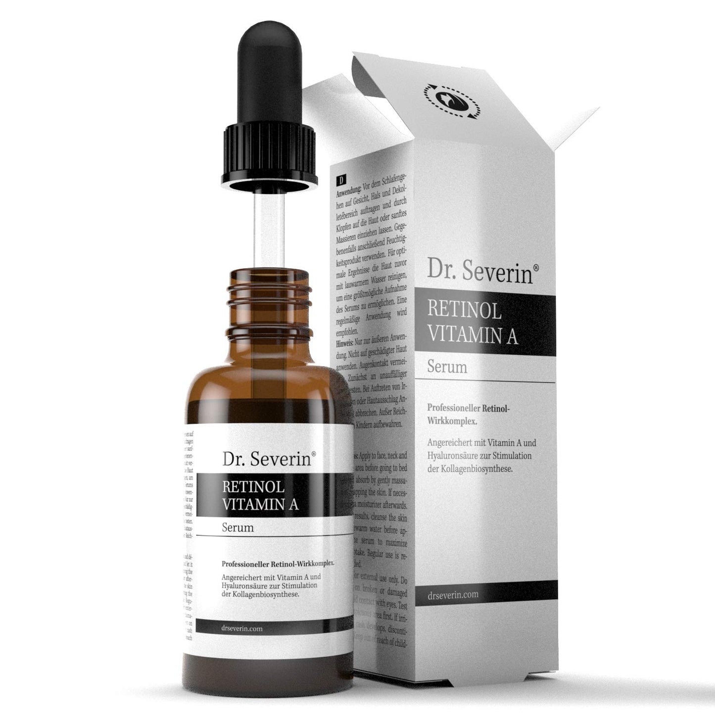 Skin Booster: Dr. Severin® Retinol Vitamin A Serum: 2,5% Retinol + Vitamin A + C + Hyaluronic Acid I Care for day + night I Anti-aging I Promotes COLLAGEN production I THE SERUM THAT FIXES IT ALL!