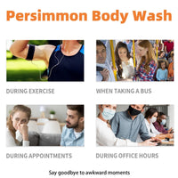 120ml Persimmon Body Wash for Old People Smell,Body&Face Persimmon Soap for Old People Smell,Anti Odor Persimmon Body Wash,Persi/mmon Body Wa/sh for Bo/dy Odor Removal,Shower Gel Men,Mens Bo/dy Wa/sh