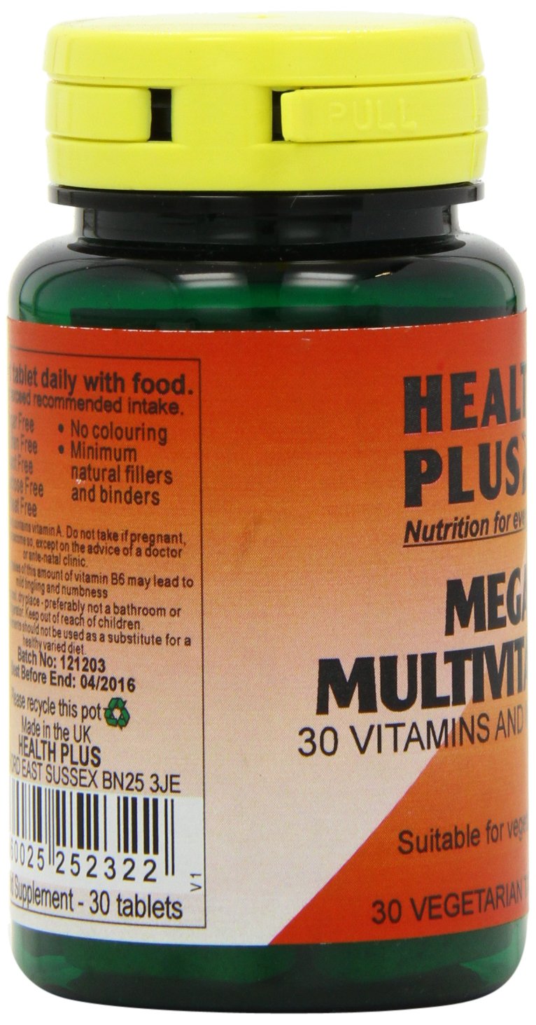 Health Plus Mega Multivitamin One-a-day Multivitamin Supplement - 30 Tablets