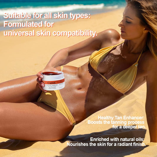 IZBEAUVO Self-Tanning Body Cream,Self Tanning Cream, Fast Tanning Cream, Tanning Moisturiser Gel for Sunbeds Lightweight 100 G