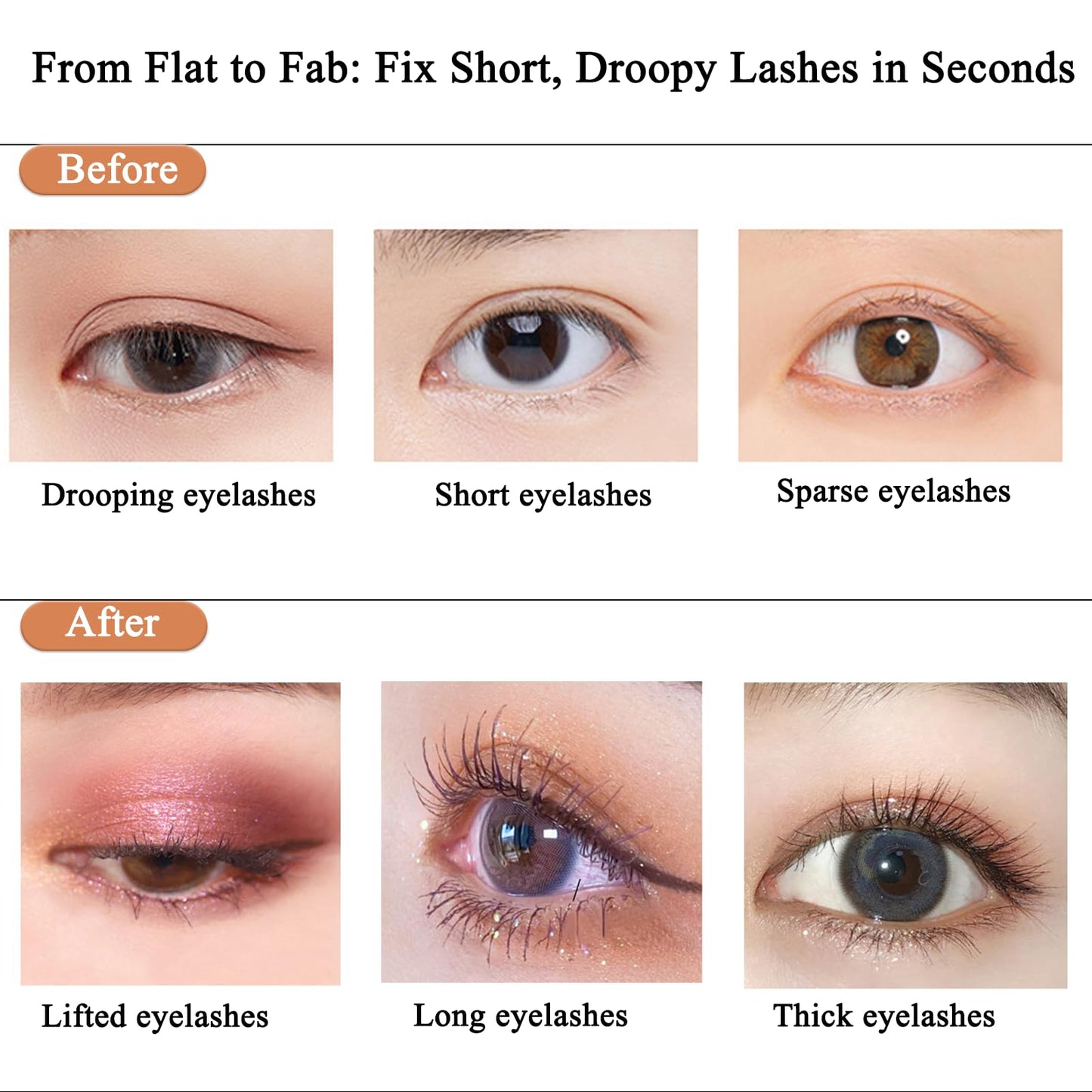 AmiCera Waterproof Mascara, Lengthening Mascara Black, Volume and Length Smudge Proof Quick Dry, Sky High Natural Curling Long Lasting, Eyelash Makeup, Gift for Women Ladies Girls, Starry Sky Shell